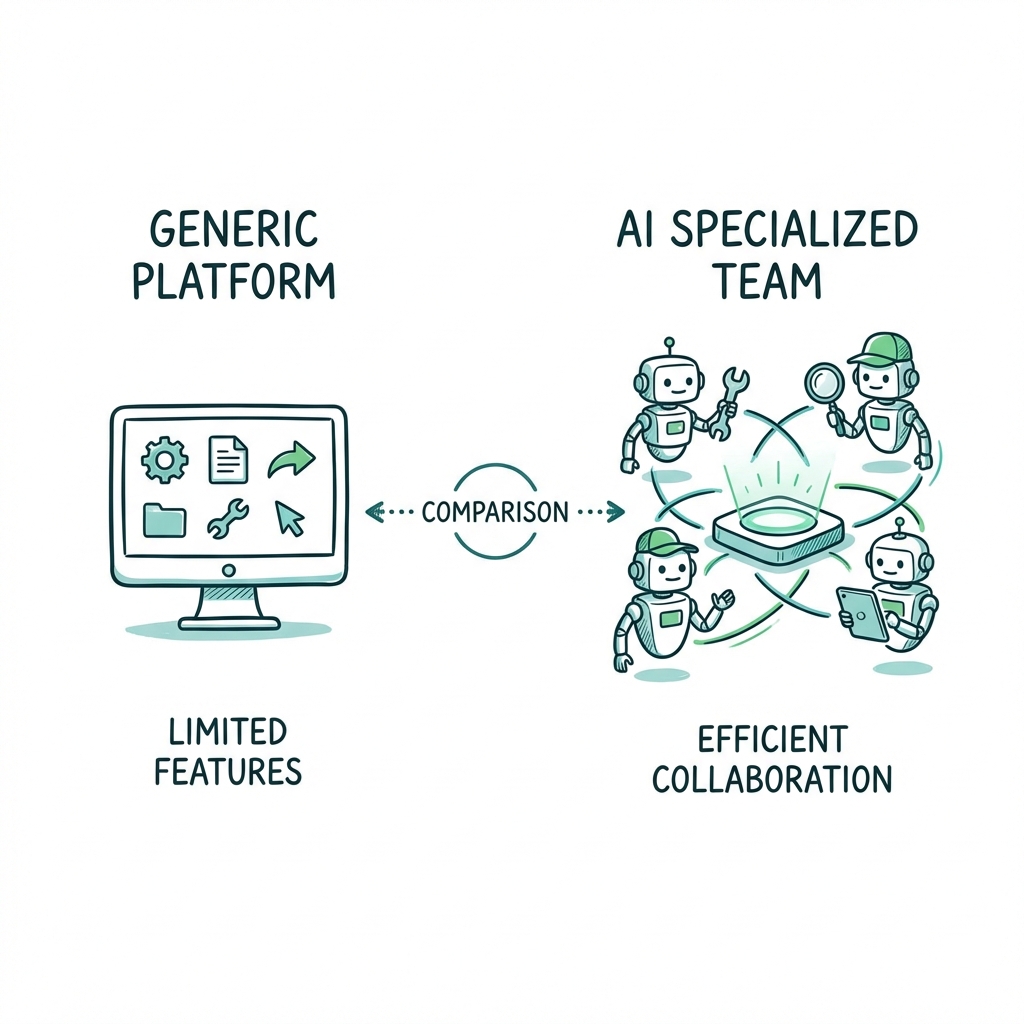 Comparison between Marblism and Dooza showing why Dooza is the better choice for AI employees